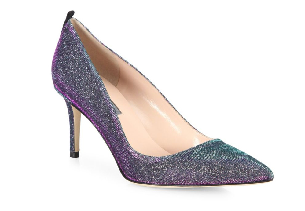 SJP by Sarah Jessica Parker Fawn Shimmer Point-Toe Pumps