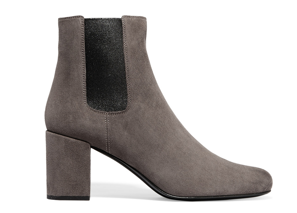 Saint Laurent Babies Suede Ankle Boots