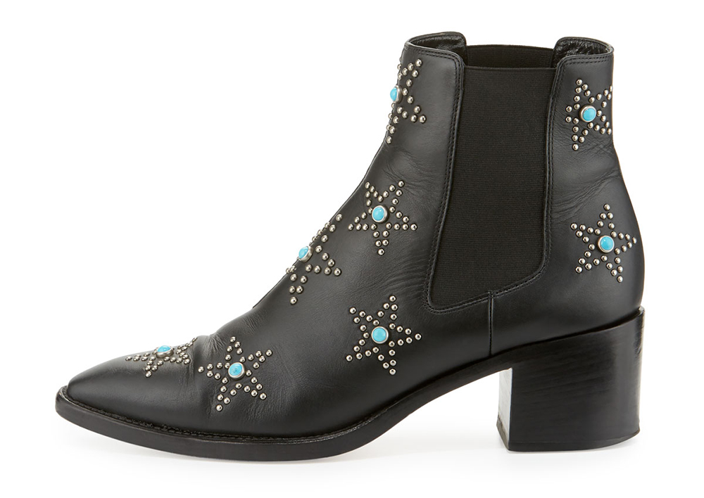 Valentino Hologram Star-Studded Leather Boot