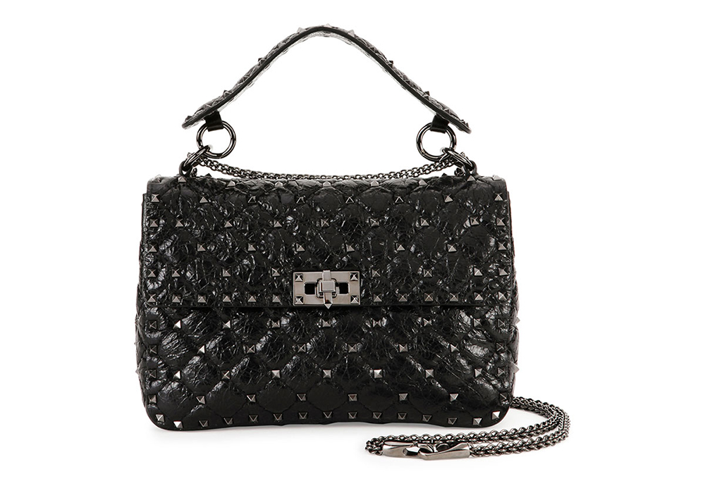 Valentino Rockstud Medium Matelasse Leather Shoulder Bag