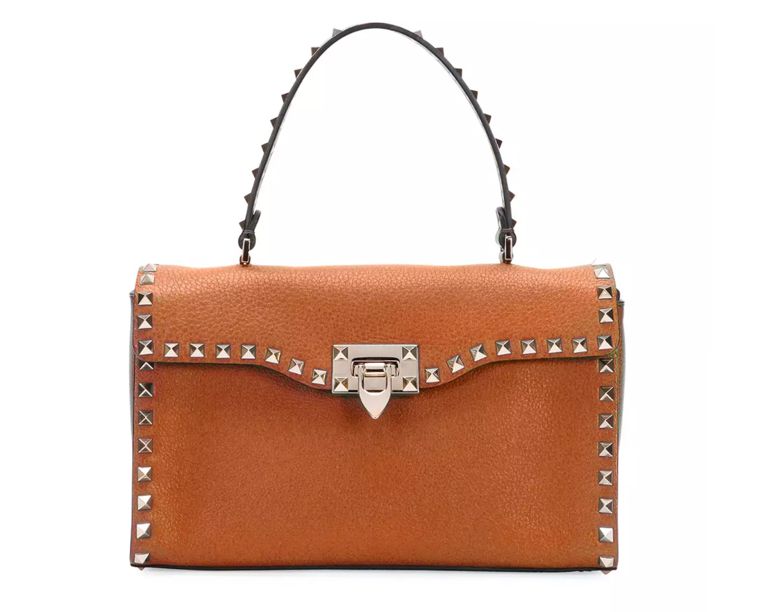 Valentino Rockstud Small Single-Handle Satchel Bag