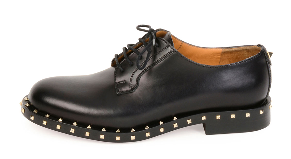 Valentino Soul Stud Leather Derby Oxford