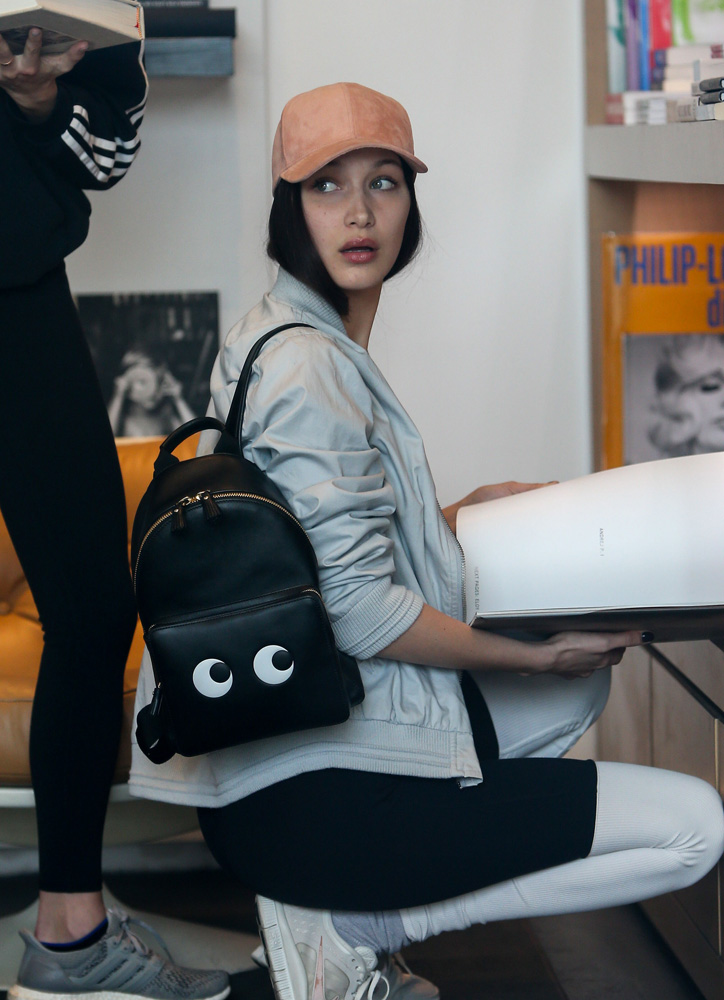 Bella-Hadid-Anya-Hindmarch-Eyes-Backpack