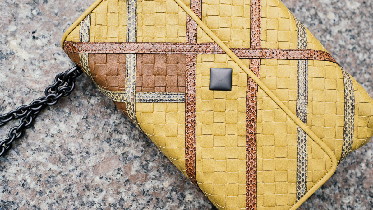 Bottega Veneta Olimpia Intrecciato Bags Yellow