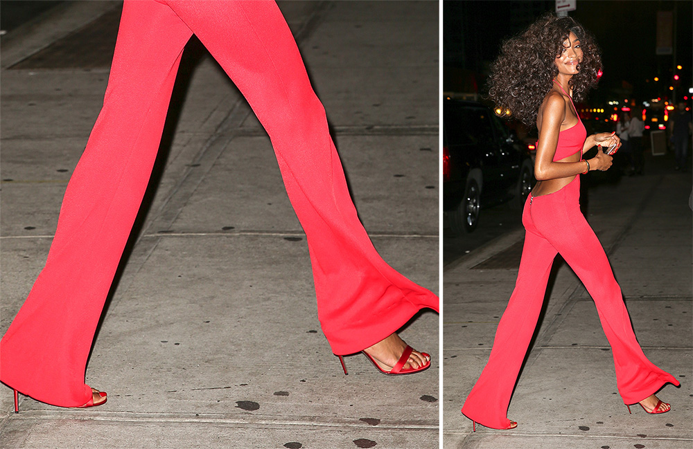 jourdan-dunn-red-satin-sandals