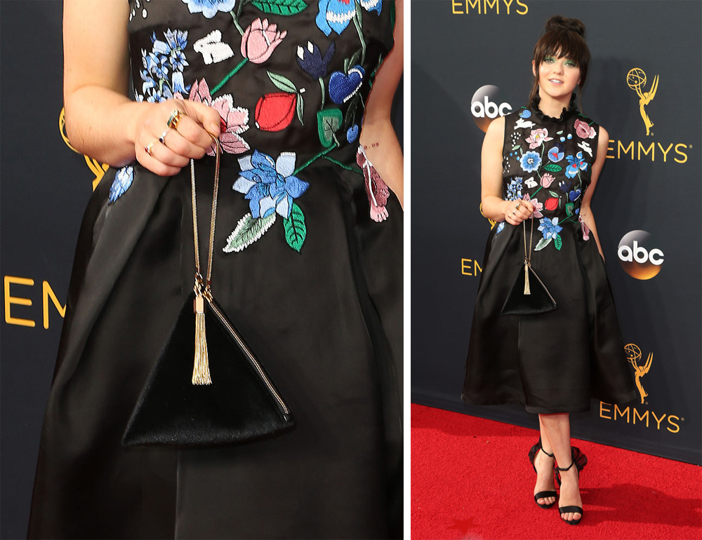 maisie-williams-charles-and-keith-evening-wristlet