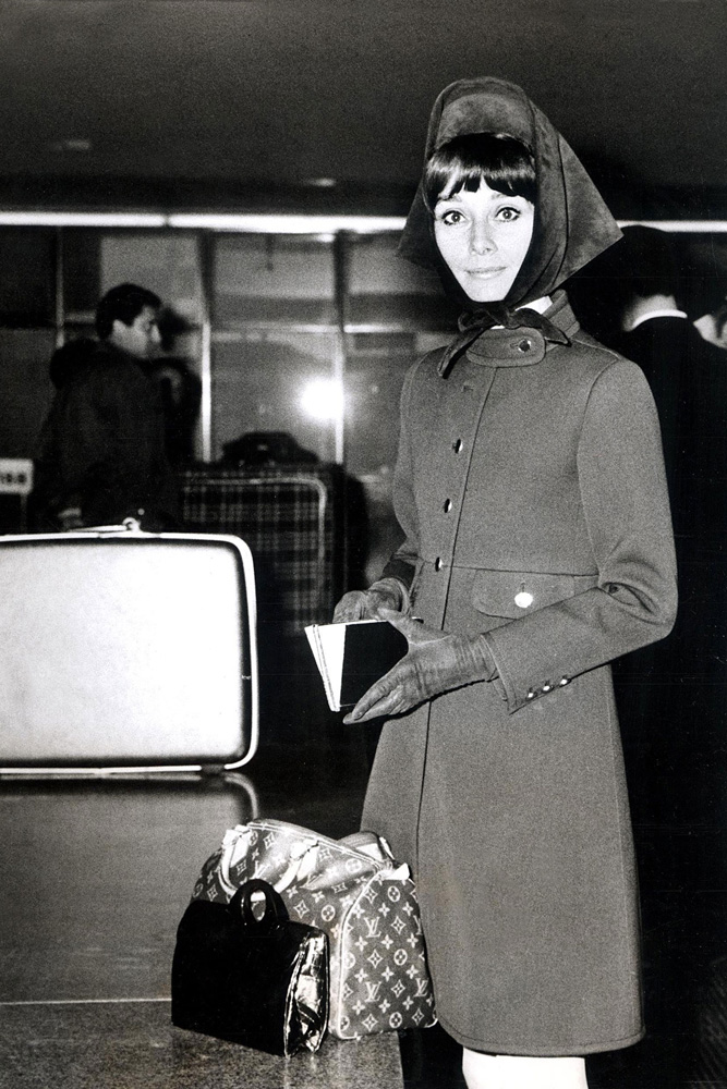 Audrey Hepburn with her Louis Vuitton Speedy 25. She requested