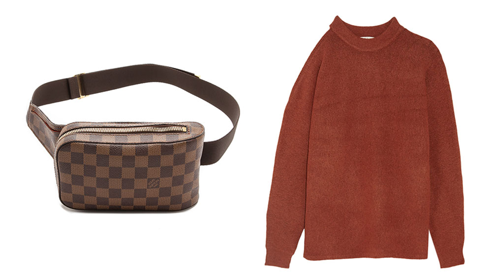 Louis Vuitton Geronimos Waist Bag $1,250 via ShopBop Tibi Cutout Oversized Knitted Sweater $395 via Net-a-Porter