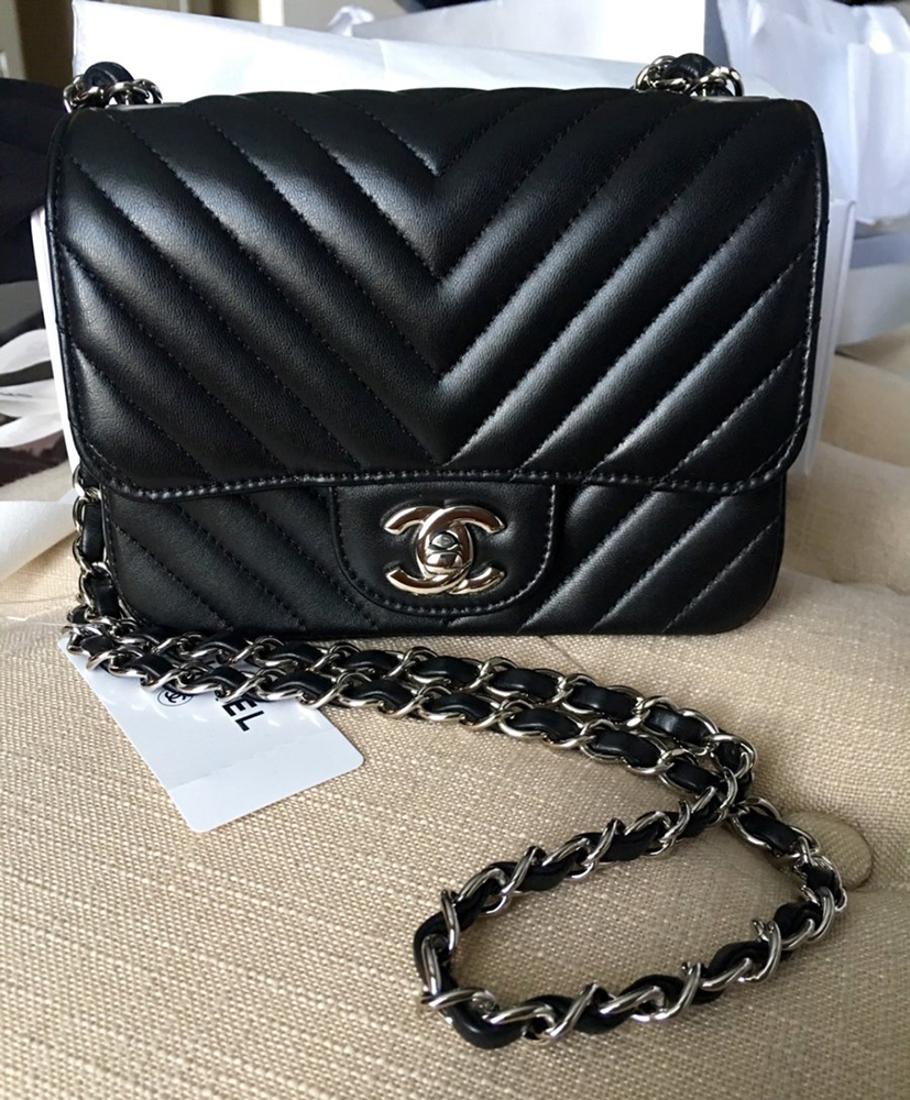 tPF Member: MrsCamilla Bag: Chanel Square Mini Chevron Flap Bag 