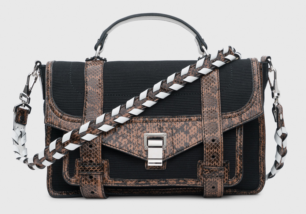 proenza-schouler-ps1-plus-medium-black-snake