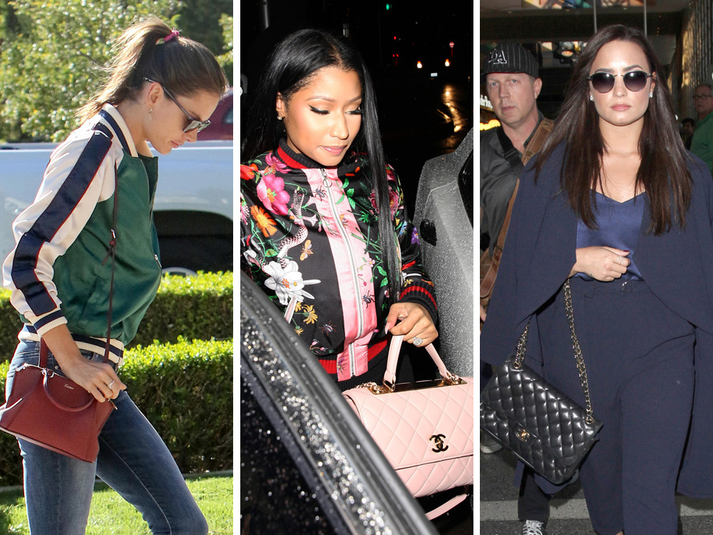 Celebs Pair Bags from Gucci, Chanel and Roger Vivier with Their