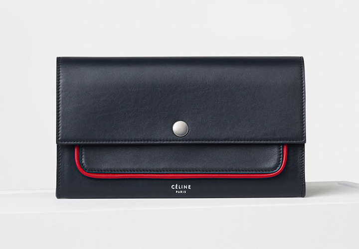 celine-piping-large-flap-multifunction-navy