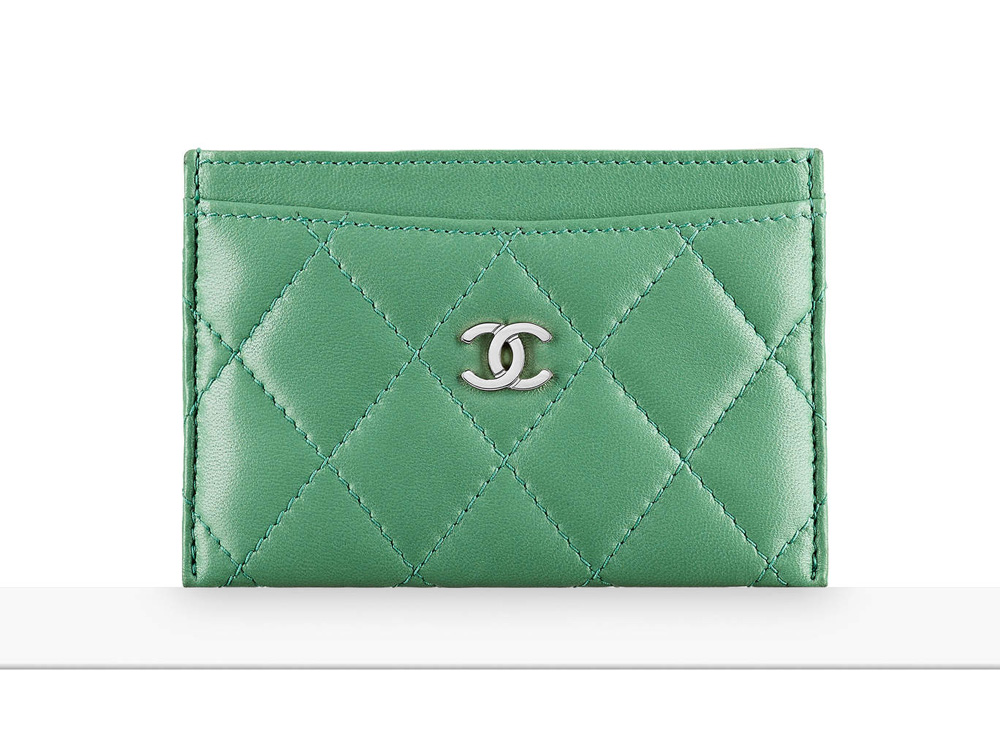 chanel-card-holder-green-400