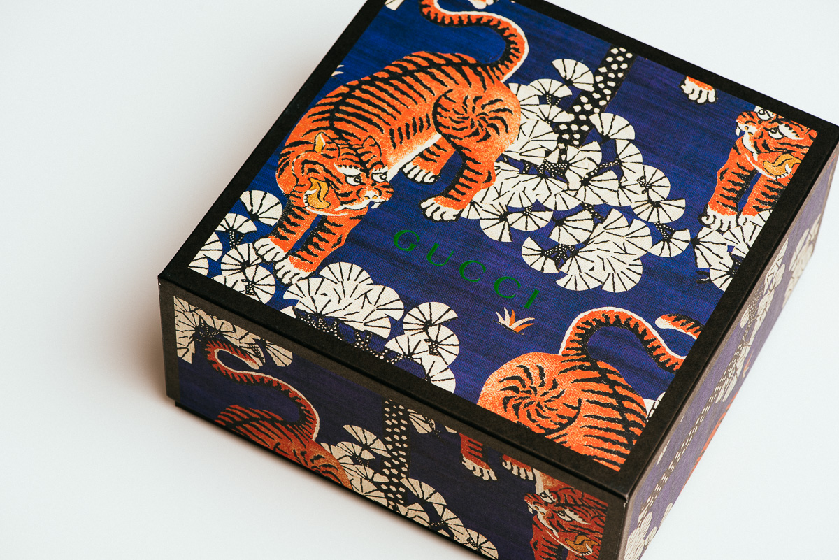 Detail: Gucci Bengal Tiger Product Box