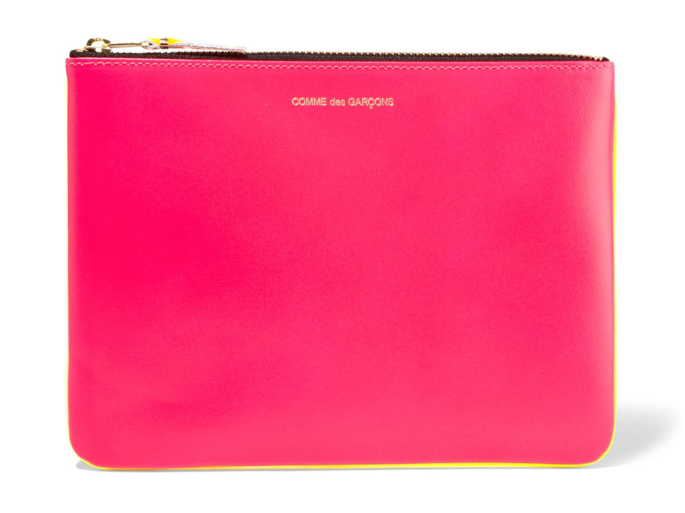 comme-des-garcons-super-fluo-leather-pouch