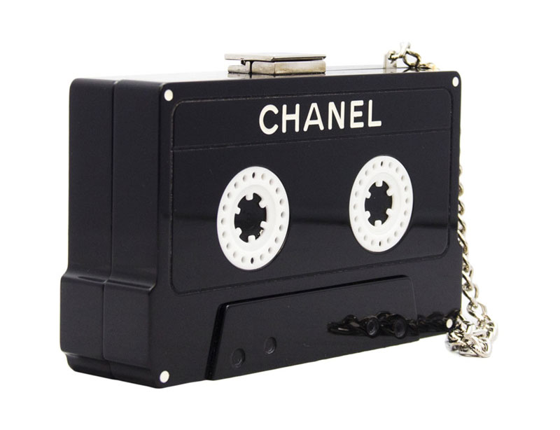 Chanel cassette sales tape clutch