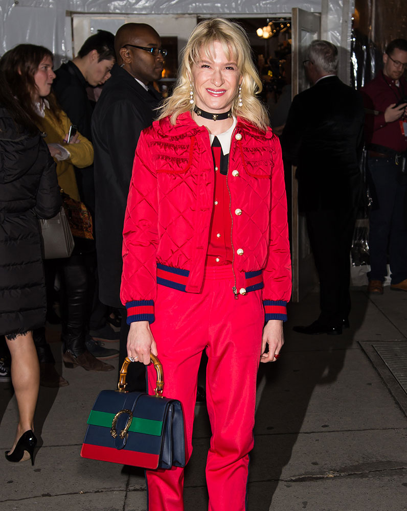 Last Week, Celebs Were on the Move with Louis Vuitton, Gucci and Coach 3 Julie Macklowe Gucci Dionysus Top Handle Bag