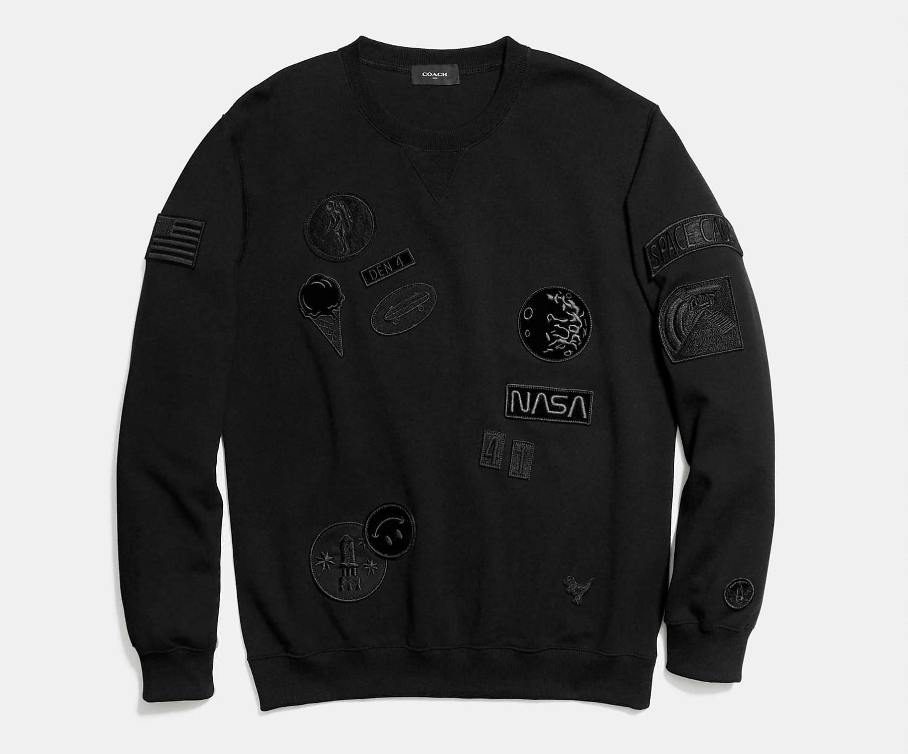 Coach Sweatshirt with Space Patches