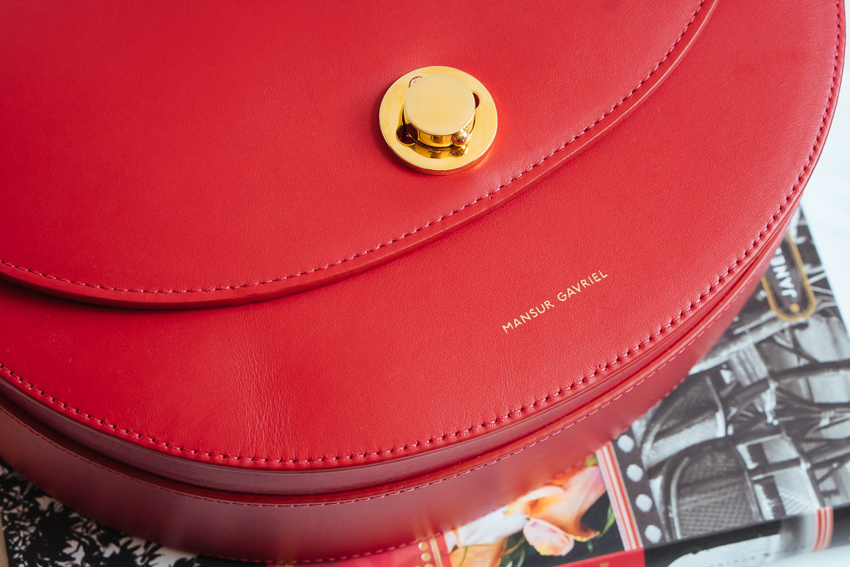 Mansur gavriel saddle 2025 bag