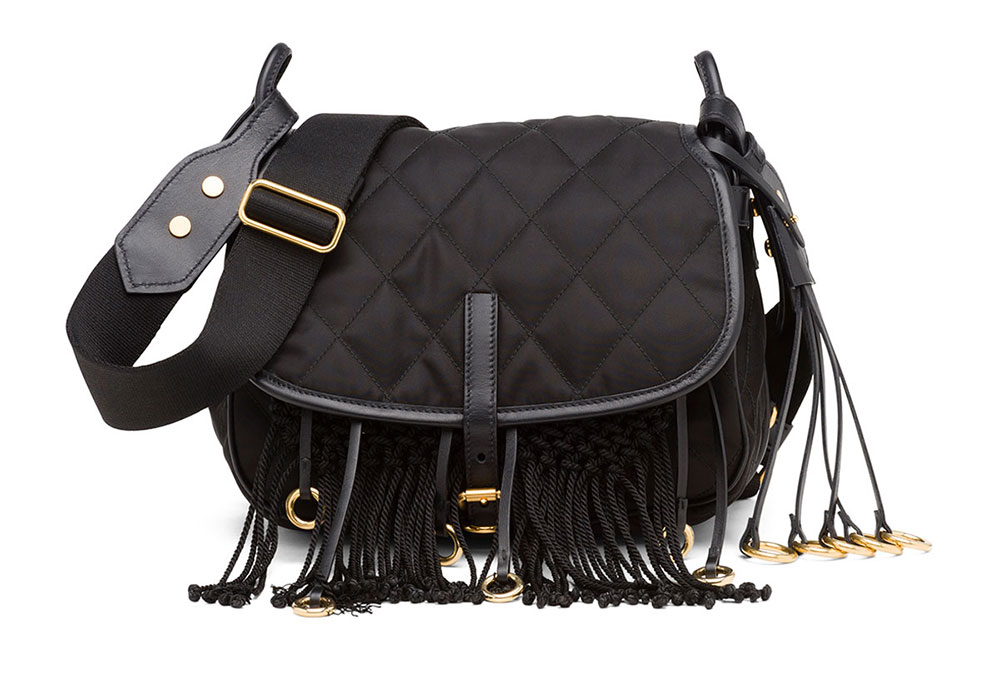 Prada Custodia per smartphone Blu ParallaxShops Prada s Nylon Bags are Fall 2017 s Most Functional Handbag Comeback