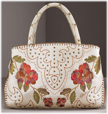 Carlos Falchi Laser Cut Tote