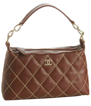 Chanel chestnut quilted leather small shoulder bag