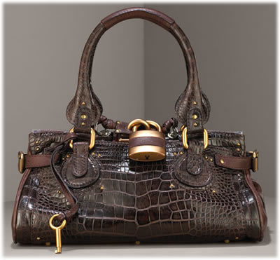 Chloe Paddington Croc Satchel