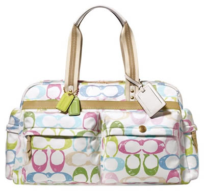 Coach Hamptons Weekend Scribble Travel Satchel