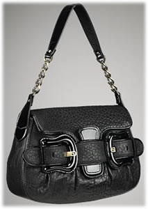 Fendi B Fendi Patent Trim Shoulder Bag