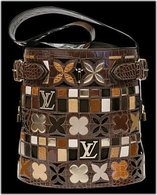 Louis Vuitton Leather patchwork bag
