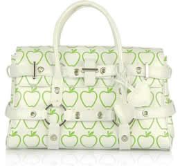 Luella Patent Leather Apple Print Gisele Bag