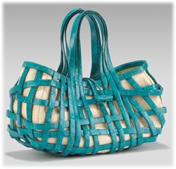 Nancy Gonzales Woven Crocodile Tote