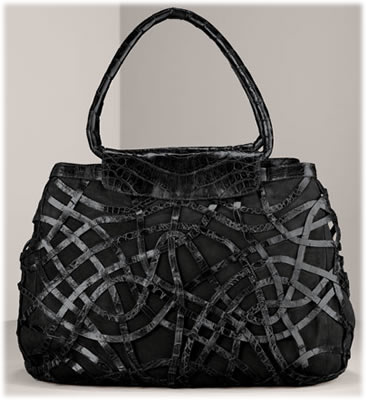 Nancy Gonzalez Latticework Crocodile Tote