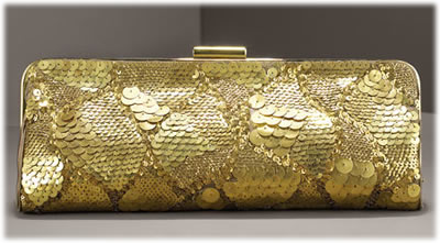 Oscar de la Renta Sequined Clutch