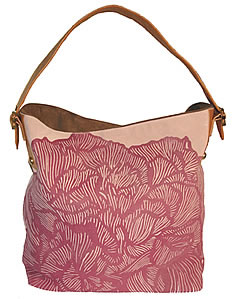 Peony Suede Hobo in Light Pink