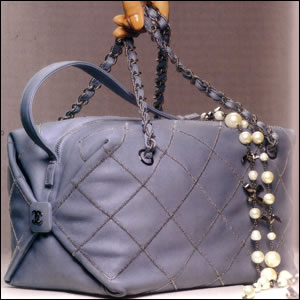 Chanel Silver Handbag