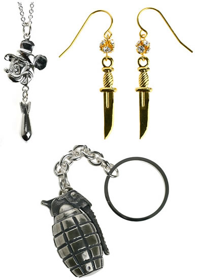 Tom Binns Earrings and Keychain