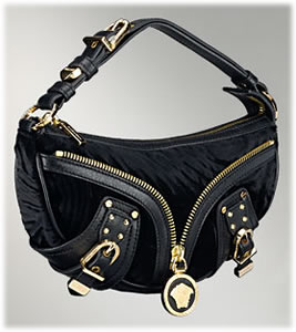 Versace Velvet Biker Bag