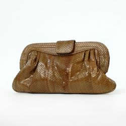 angel jackson snakeskin clutch
