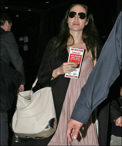 angelina jolie anya hindmarch bag