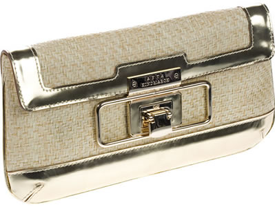 Anya Hindmarch Mirror Straw Clutch