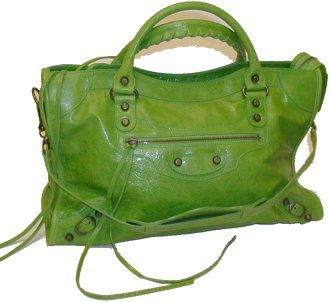 Balenciaga City Motorcycle Bag Verde Green