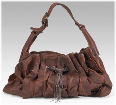 Be & D Ruffled Bag with Chains