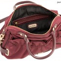 Botkier Stevie Convertible Satchel in Burgundy Nylon