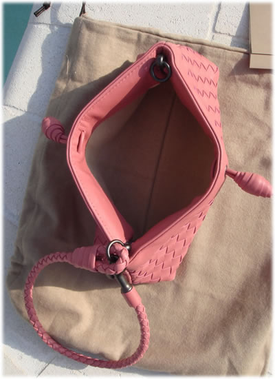 Bottega Veneta Pink Quarzo Clutch1