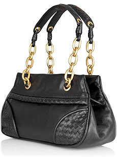 Bottega Veneta Chain Strap Leather Handbag