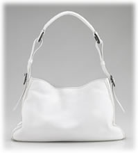 Bottega Veneta White Gusset Hobo