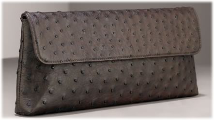 Carlos Falchi Ostrich Clutch