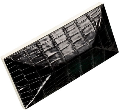 Celestina Crocodile Clutch