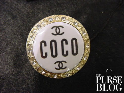 Chanel COCO MANIA brooch in white